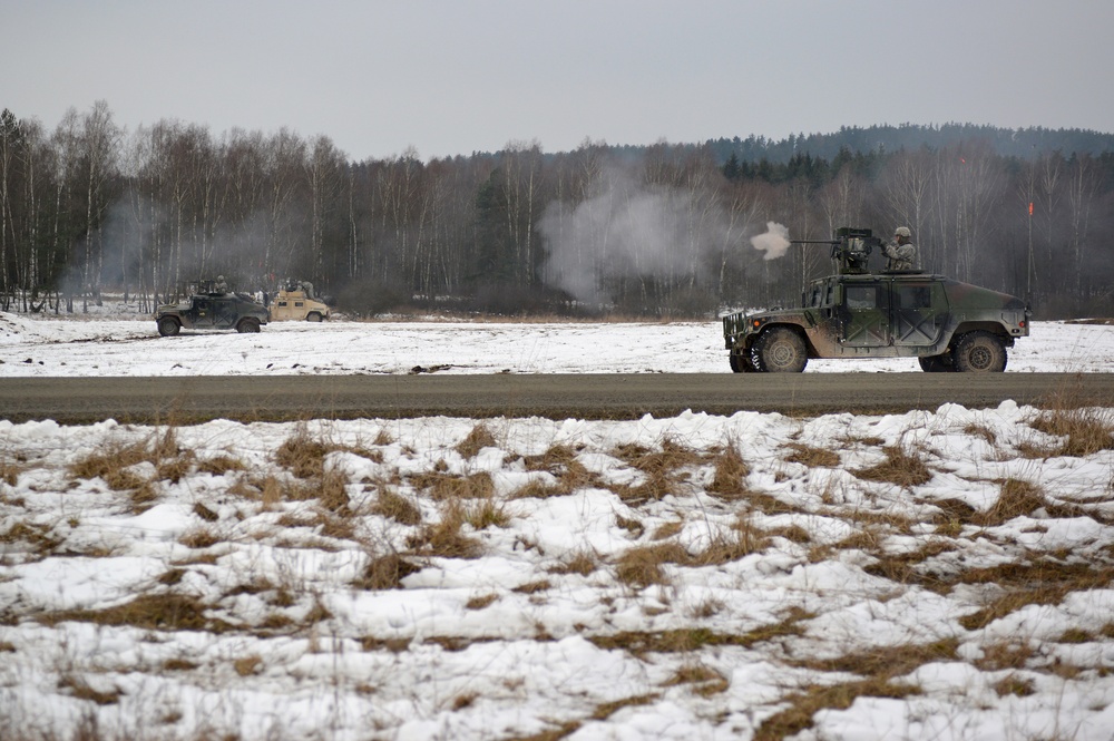 1-91 Cavalry Regiment (Airborne) platoon-level live fire exercise, Grafenwoehr, Germany