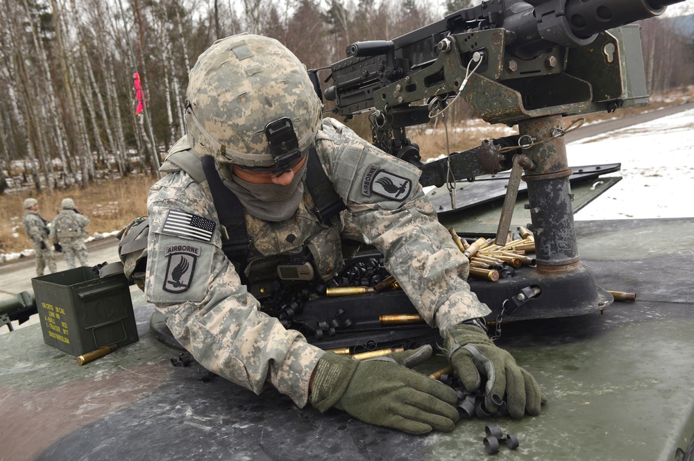 1-91 Cavalry Regiment (Airborne) platoon-level live fire exercise, Grafenwoehr, Germany