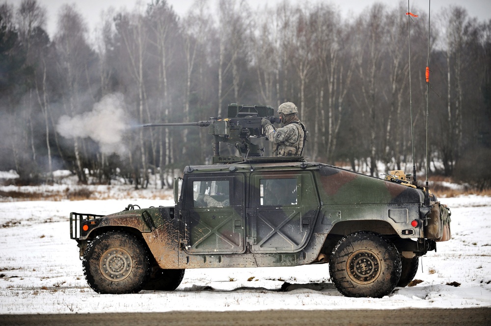 1-91 Cavalry Regiment (Airborne) platoon-level live fire exercise, Grafenwoehr, Germany