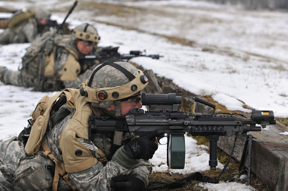 1-91 Cavalry Regiment (Airborne) platoon-level live fire exercise, Grafenwoehr, Germany