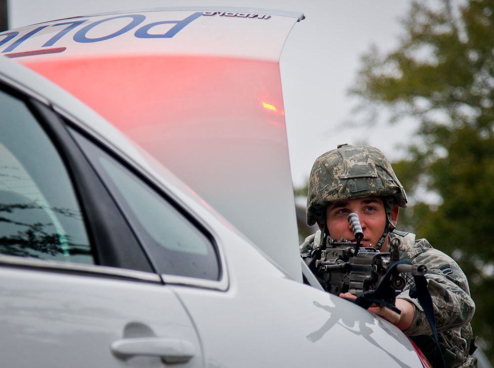 Security forces respond in active shooter exercise