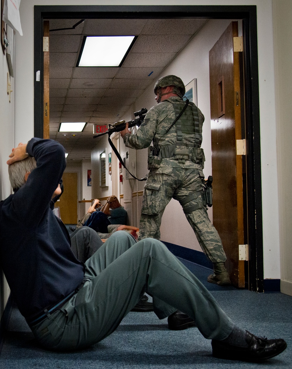 Security forces respond in active shooter exercise