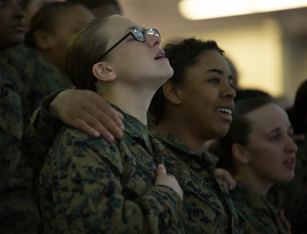 Marine recruits have chance to practice faith during training on Parris Island