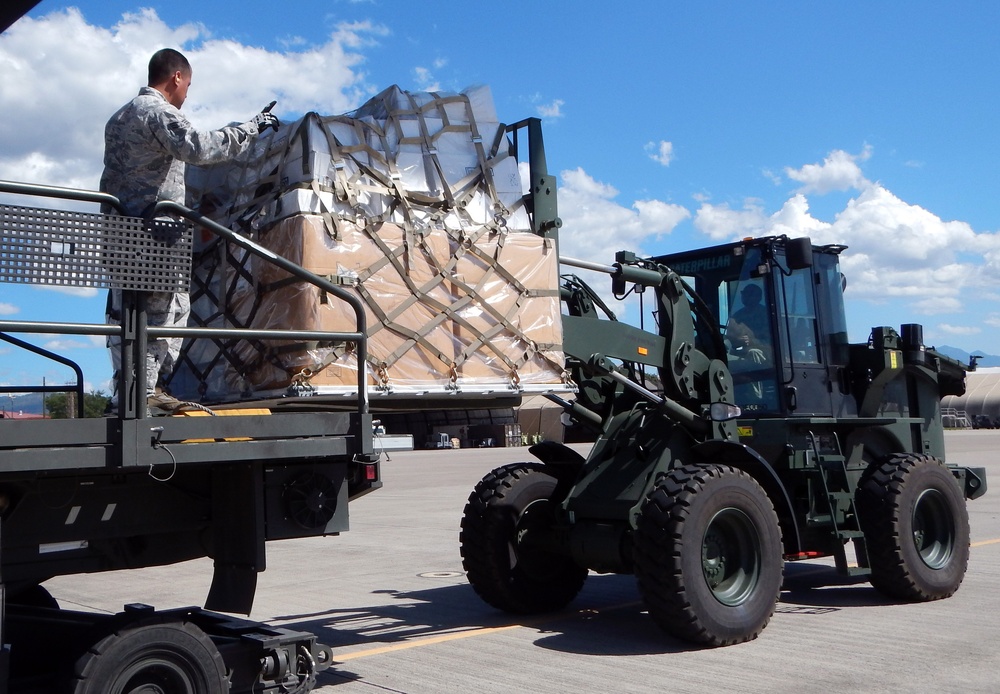 Precious cargo: Joint Task Force-Bravo's 612th Air Base Squadron offloads medical supplies bound for Honduran hospitals
