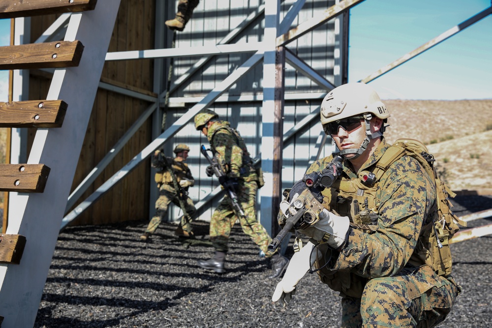 Marine train JGSDF on fast rope