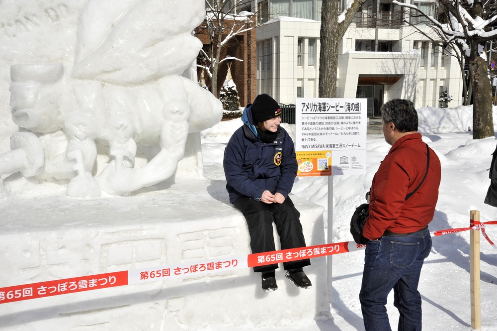 2014 Navy Misawa Snow Team at 65th Annual Sapporo Snow Festival
