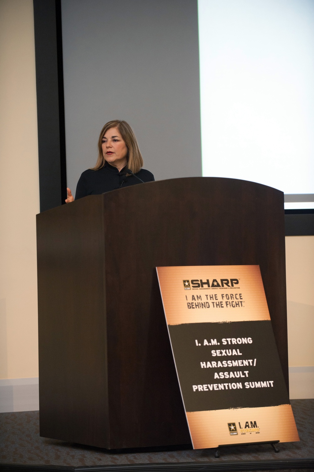 Loretta Sanchez gives remarks during SHARP Summit