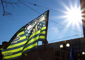 Seattle Marines join in Seahawks’ Super Bowl victory parade