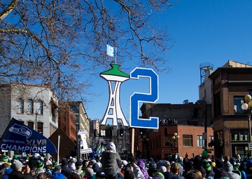 Seattle Marines join in Seahawks’ Super Bowl victory parade