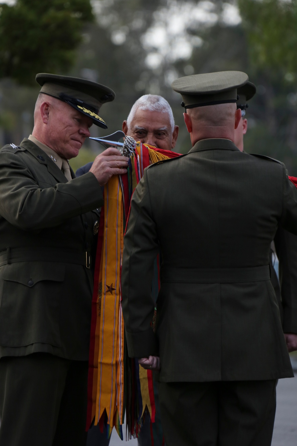 1st Marine Division Battle Colors re-dedication ceremony