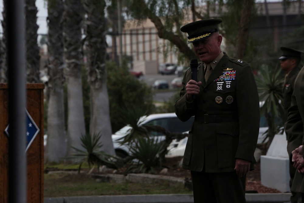 1st Marine Division Battle Colors re-dedication ceremony