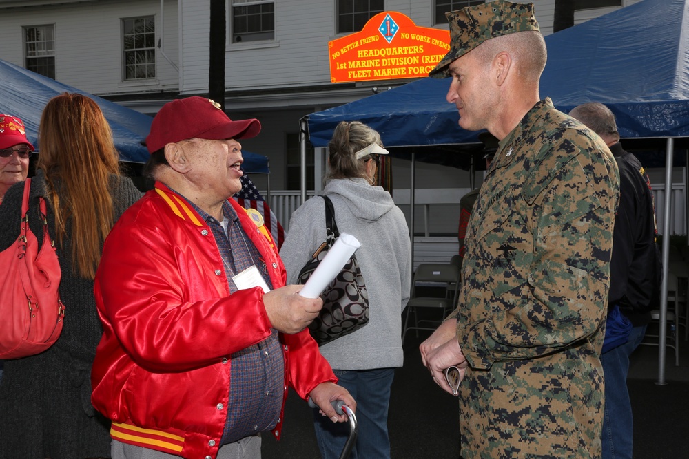 1st Marine Division Battle Colors re-dedication ceremony