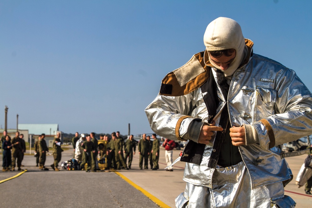 Marines host Ginowan Fire Department for firefighter rodeo