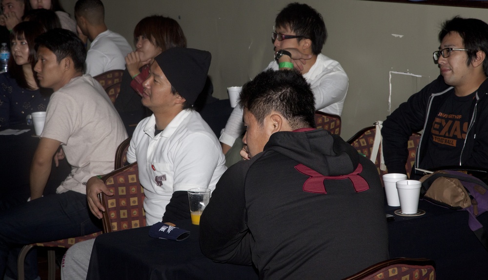 University of the Ryukyus students experience Super Bowl Sunday with service members