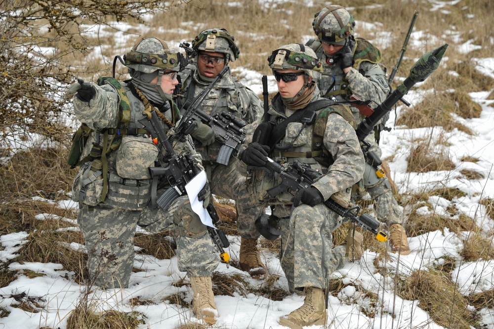 1-91 Cavalry Regiment (Airborne) PLT level maneuver exercise, Grafenwoehr, Germany