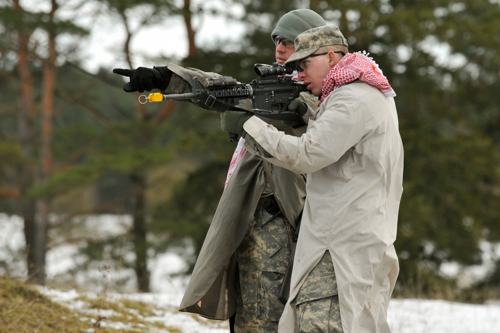 1-91 Cavalry Regiment (Airborne) PLT level maneuver exercise, Grafenwoehr, Germany