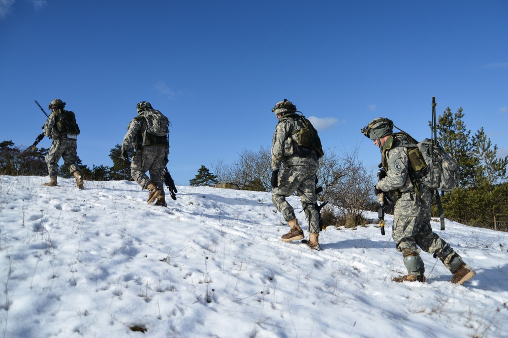 1-91 Cavalry Regiment (Airborne) PLT level maneuver exercise, Grafenwoehr, Germany