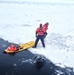 Cutter crews conduct ice rescue training in the Straits of Mackinac