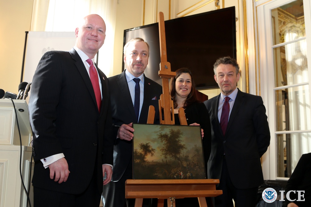 HSI and Manhattan US attorney return Nazi-German looted painting to Poland