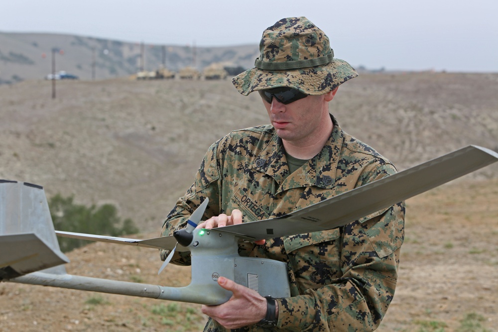 Eyes in the sky: 1st MLG Marine trains with UAVs