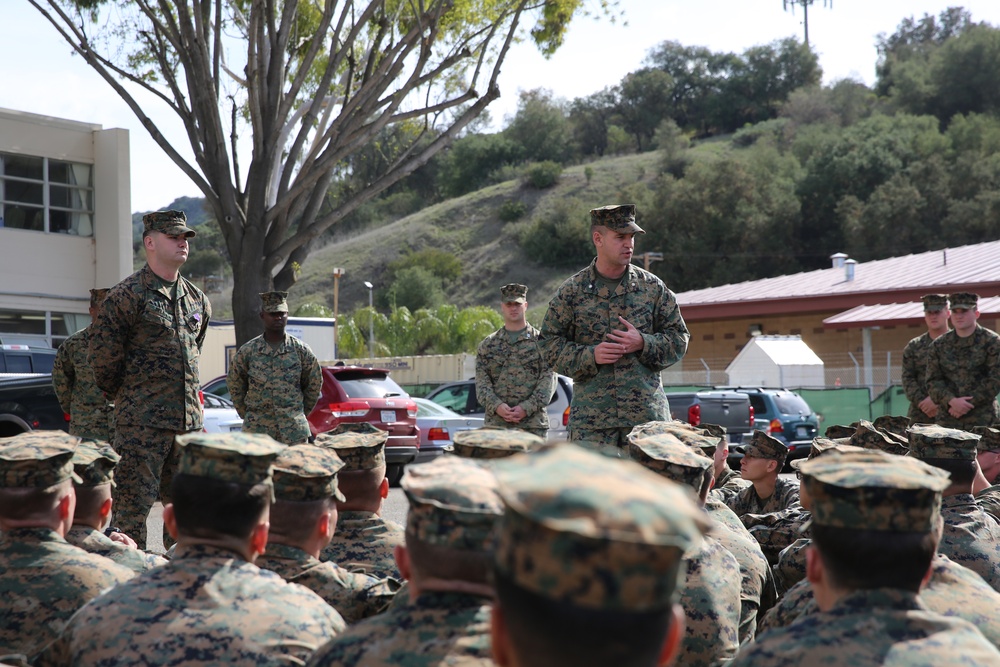 2/1 Marine presented Purple Heart