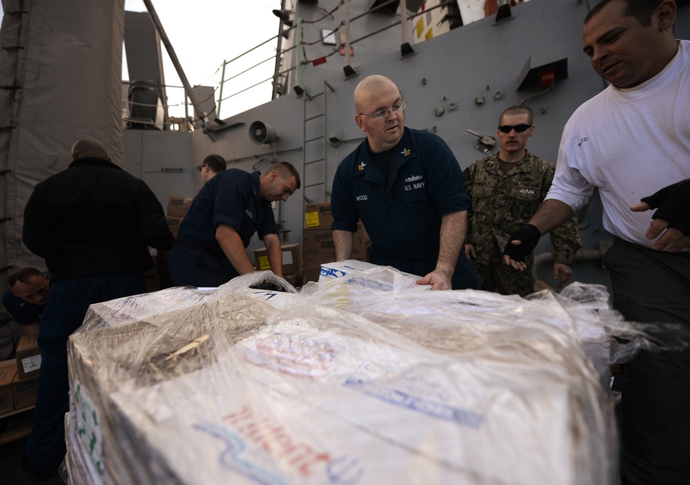 USS Bulkeley replenishment