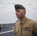 Marines, Sailors man rails as USS Bataan, 22nd MEU deploy