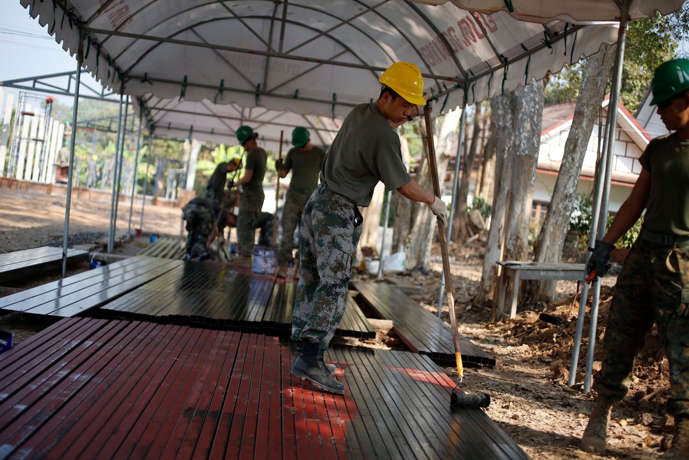 Multinational effort supports Thai school