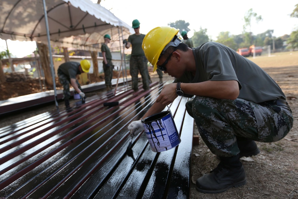 Multinational effort supports Thai school