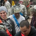 Happy faces at the Fort Hood paintball course