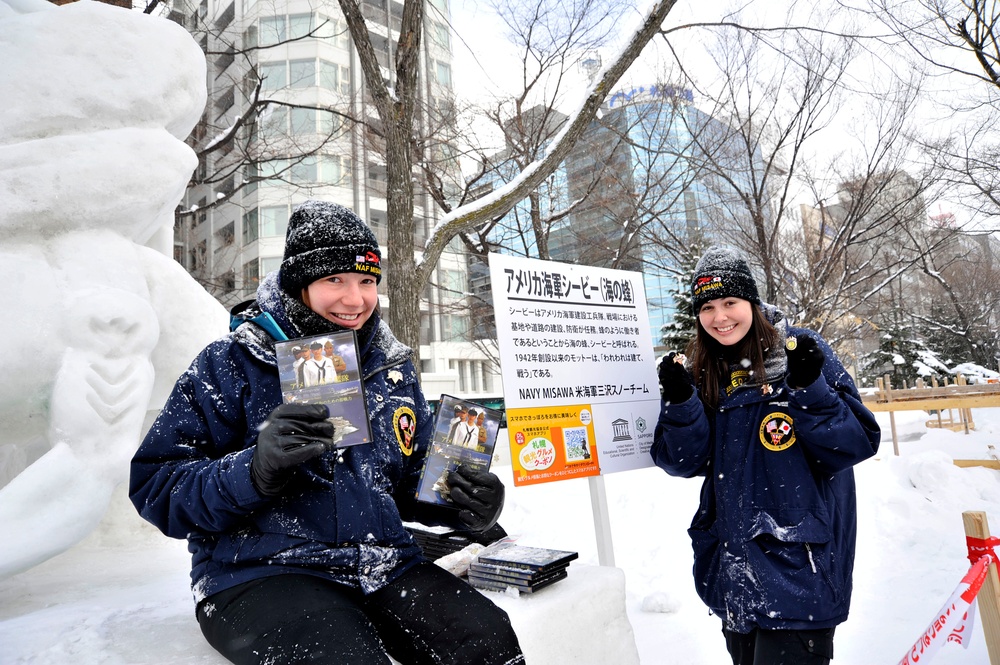 2014 Navy Misawa Snow Team at 65th Annual Sapporo Snow Fest