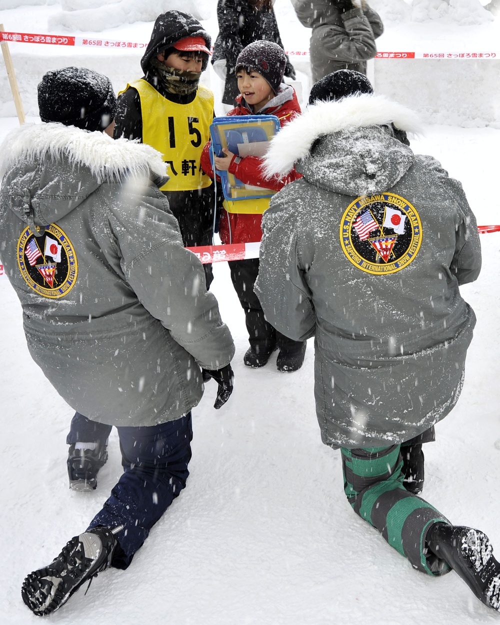 2014 Navy Misawa Snow Team at 65th Annual Sapporo Snow Fest
