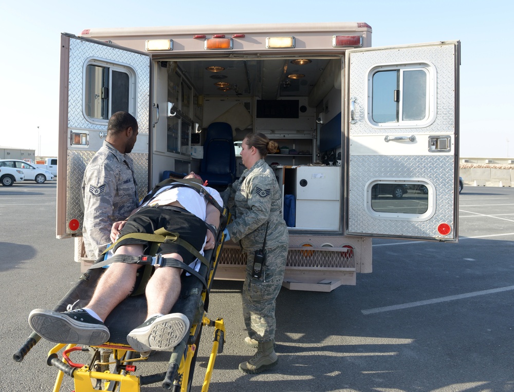 379th EMDG mass casualty exercise