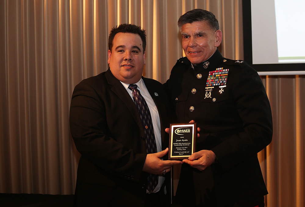 Maj. Gen. Juan G. Ayala, Guest Speaker for 2014 MAES Leadership Academy Banquet