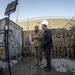 Ravens head coach John Harbaugh and Army Chief of Staff visit with troops in Afghanistan