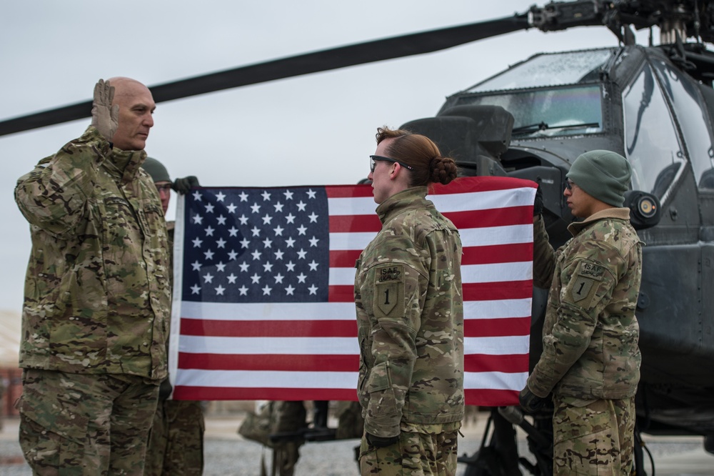 United States Army chief of staff visits with soldiers in Afghanistan