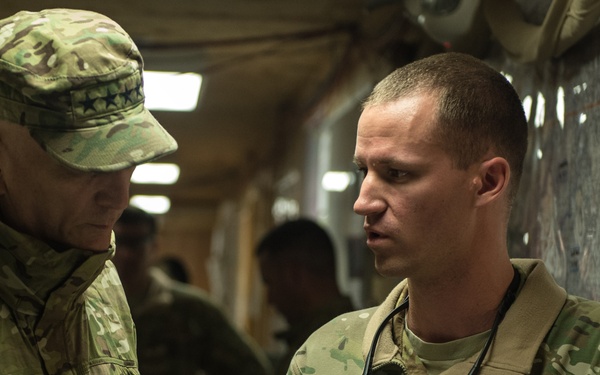 United States Army chief of staff visits with soldiers in Afghanistan