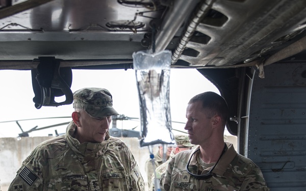 United States Army chief of staff visits with soldiers in Afghanistan