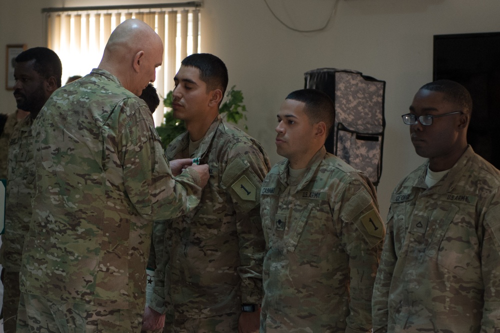 United States Army chief of staff visits with soldiers in Afghanistan