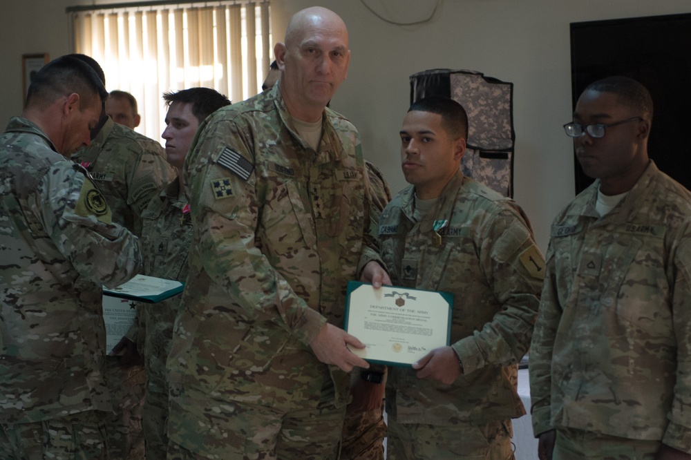 United States Army chief of staff visits with soldiers in Afghanistan