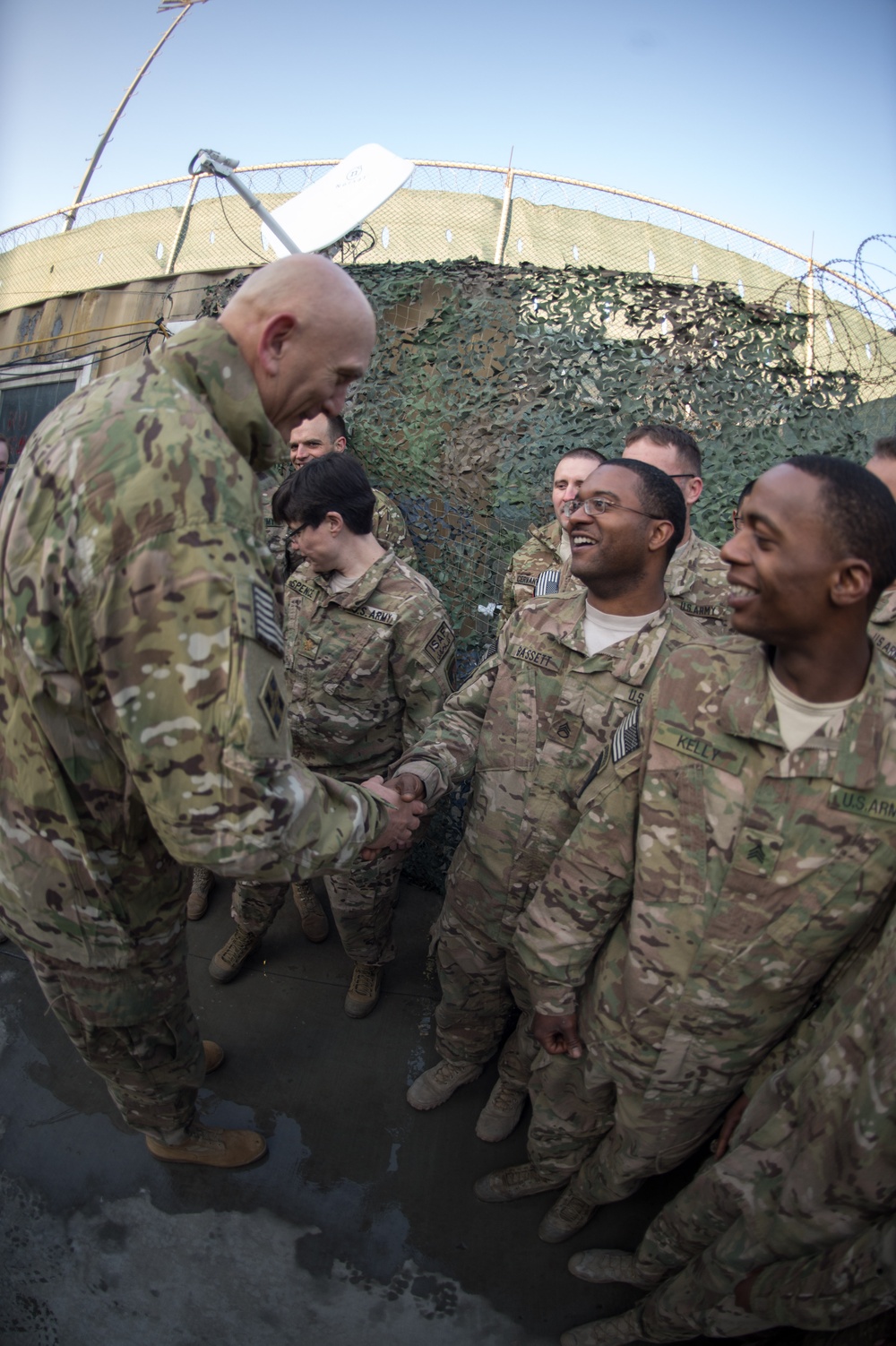 United States Army chief of staff visits with soldiers in Afghanistan