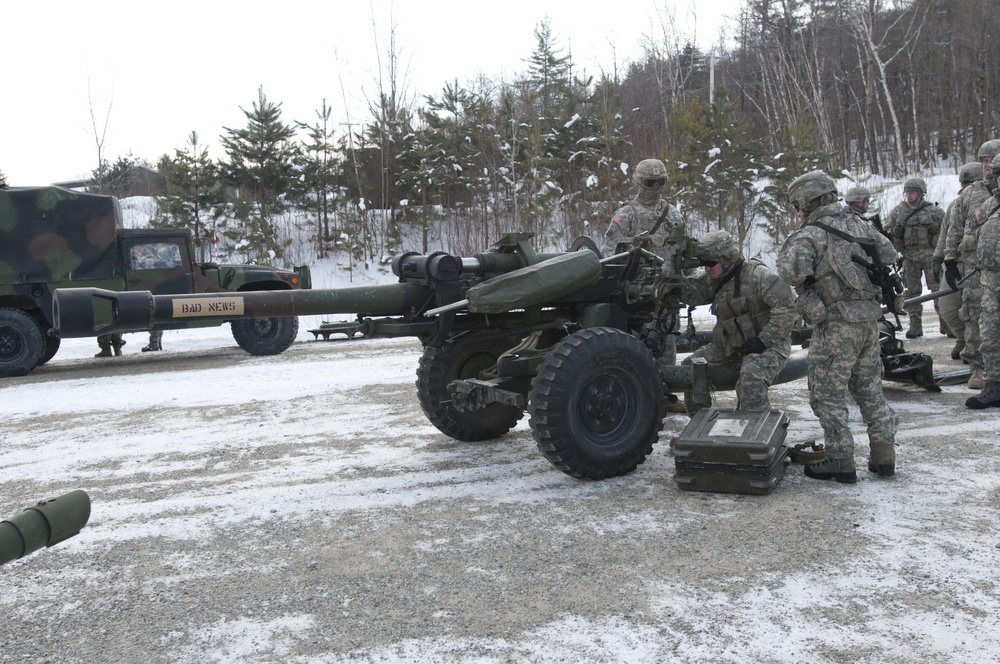 Artillery training
