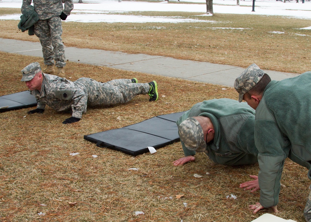 Best Warrior competitors pump out pushups