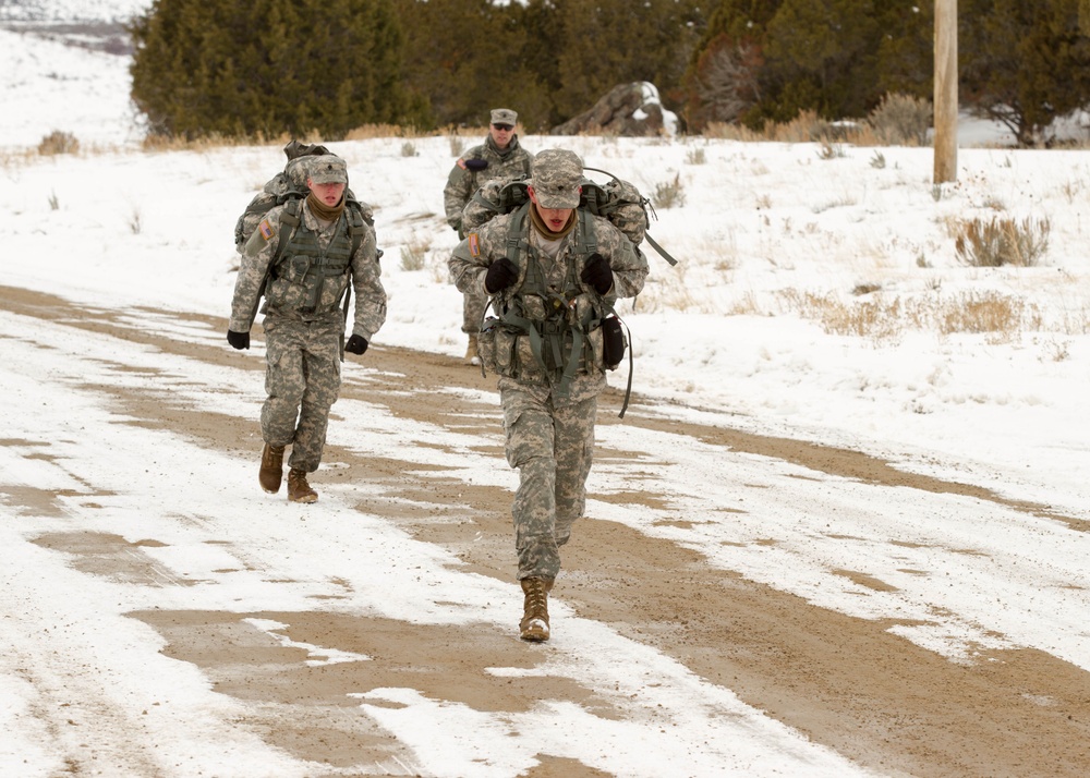 Best Warrior competitors road march seven miles