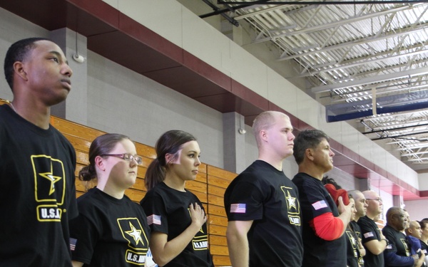 Fort Bragg soldiers, Fox Sports Girls, MLB players Wiffle ball game
