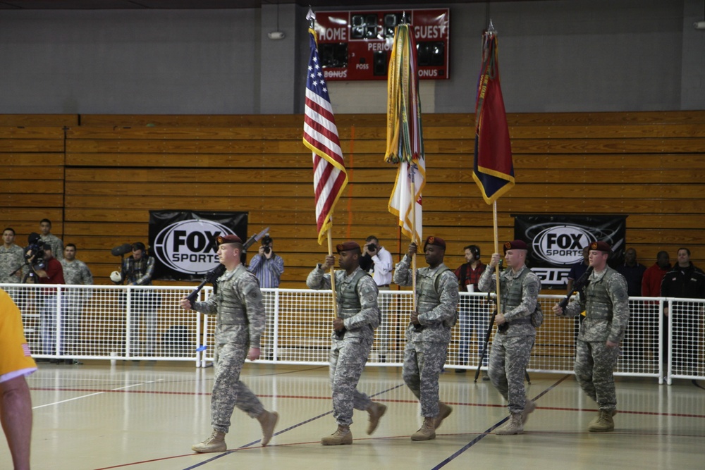 Fort Bragg soldiers, Fox Sports Girls, MLB players Wiffle ball game