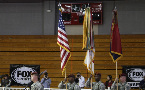 Fort Bragg soldiers, Fox Sports Girls, MLB players Wiffle ball game