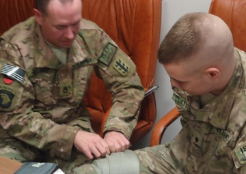 Sappers continue to enhance lifesaving and warrior skills while deployed