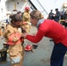 Sea cadets learn about firefighting aboard Coast Guard cutters