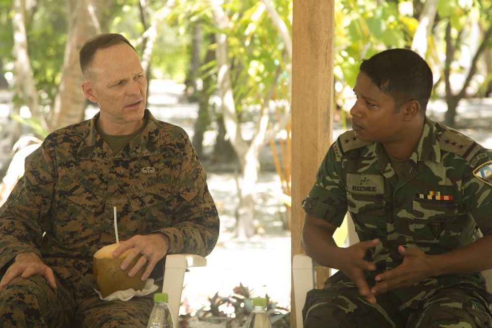 PACOM Command Master Chief and MARFORPAC Sgt. Maj. Visit to Maldives